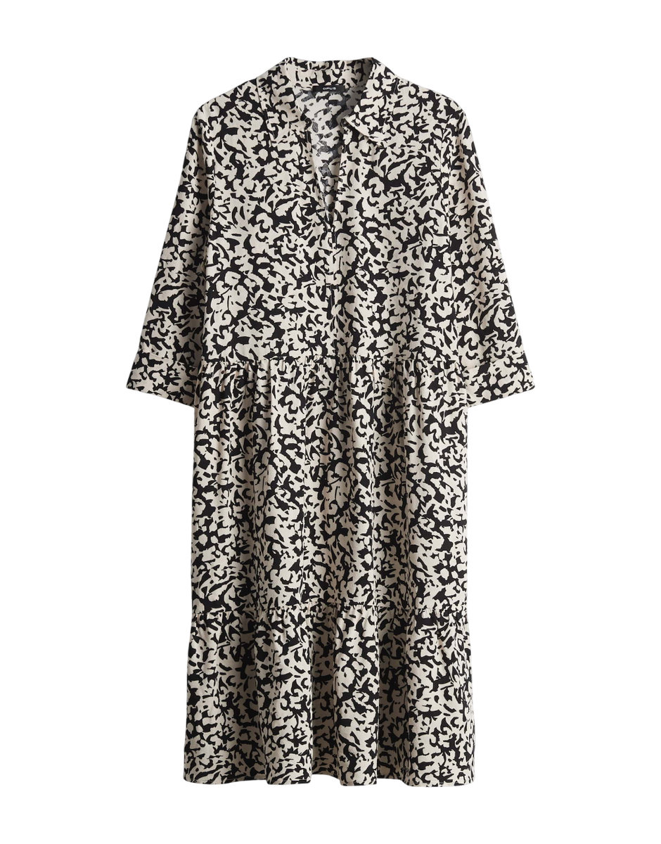 Walari Printkleid mit femininen Volantstufen