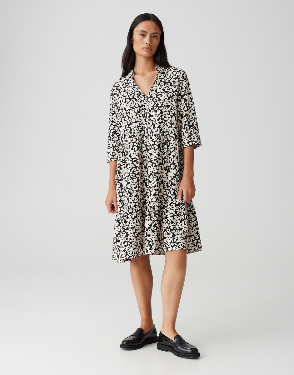 Walari Printkleid mit femininen Volantstufen