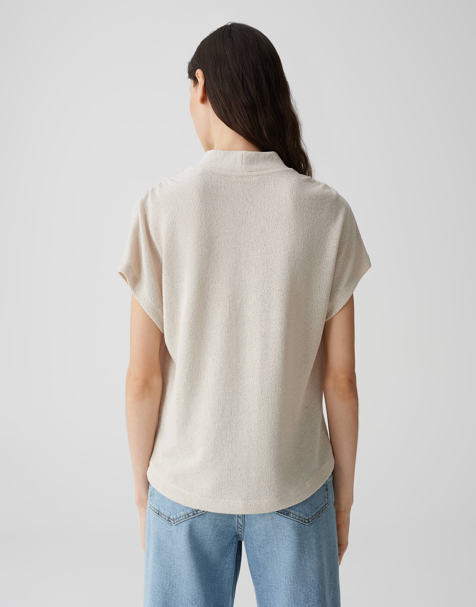 Sofranka Jerseytop mit drapierter Schulter