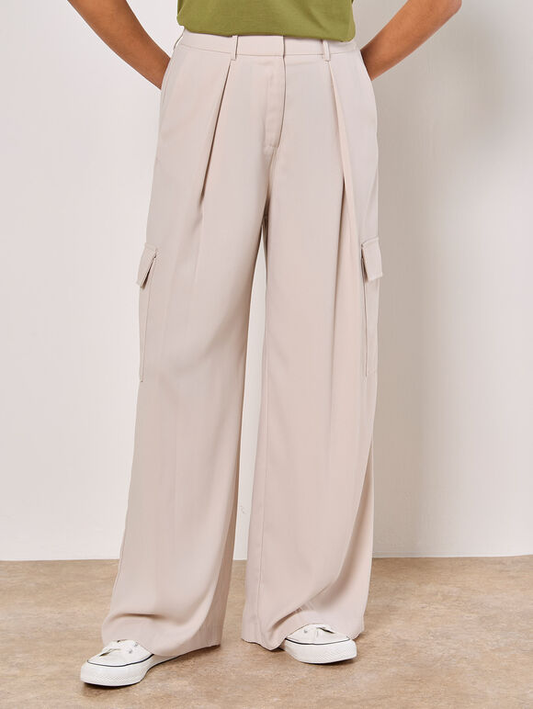 Weite Cargohose | Apricot