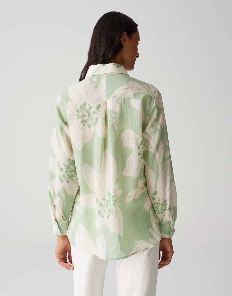 Fumine bohème Longbluse mit floralem Print