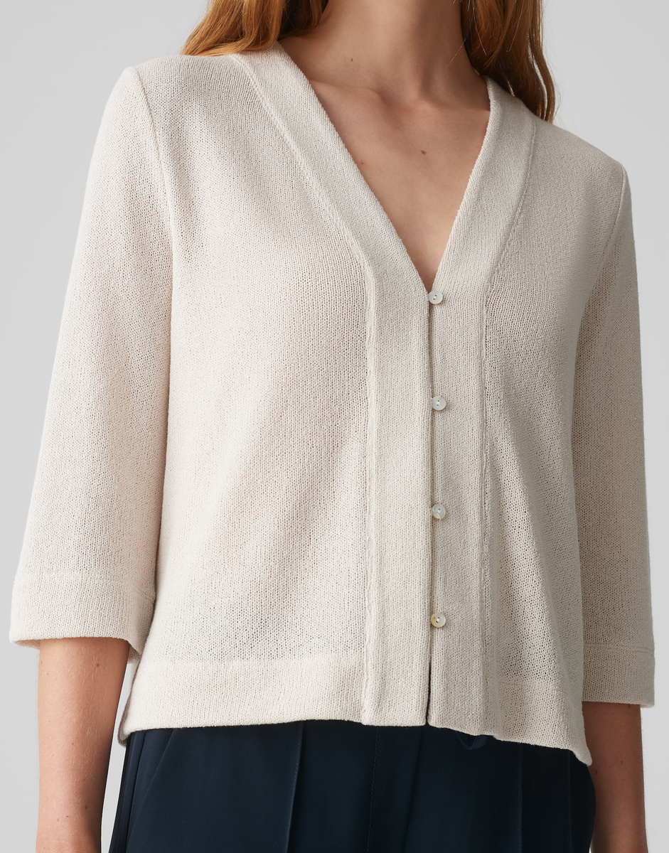 Semipa Shirtjacke in Strickoptik