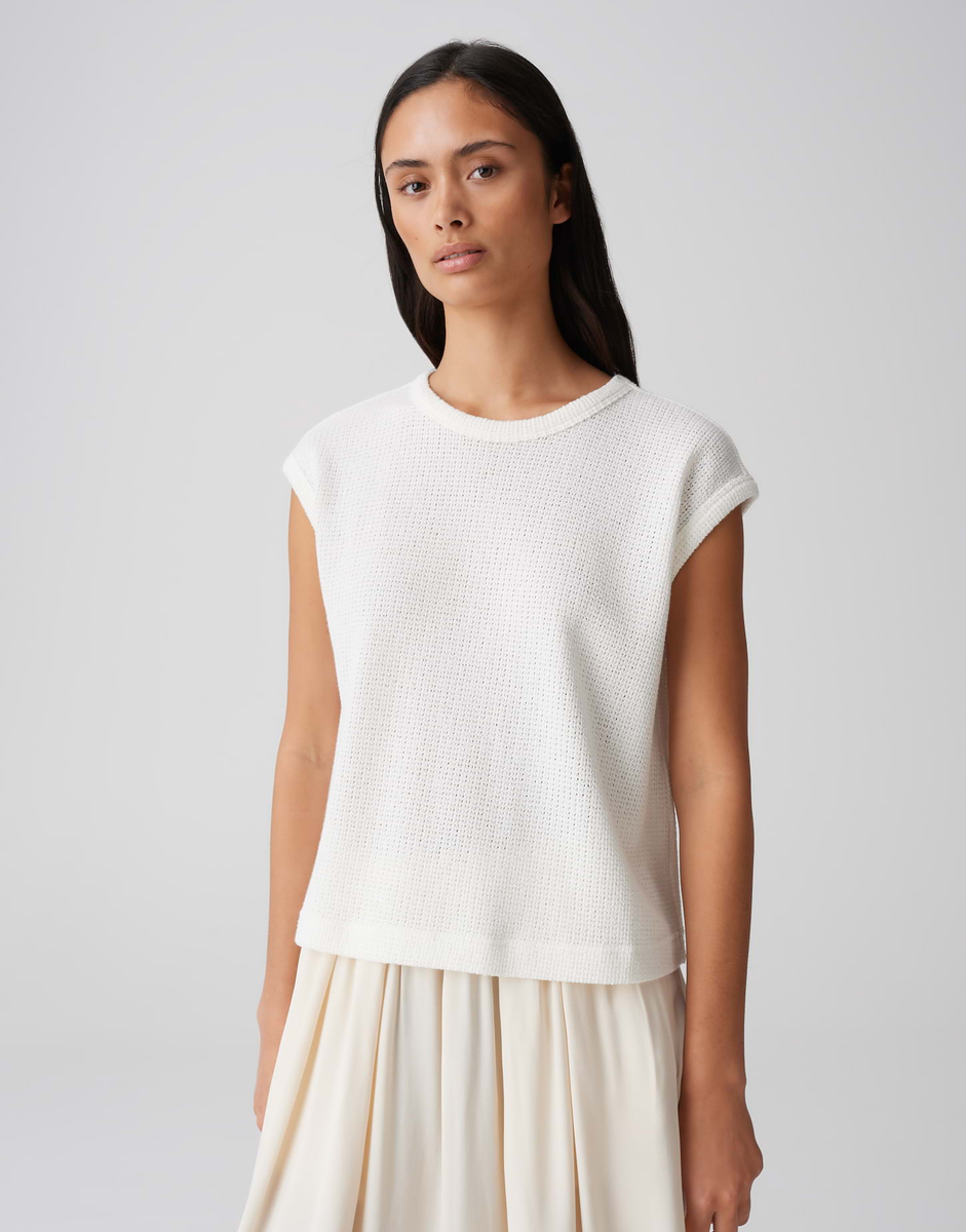 Spunki Jerseytop in Crochet Optik