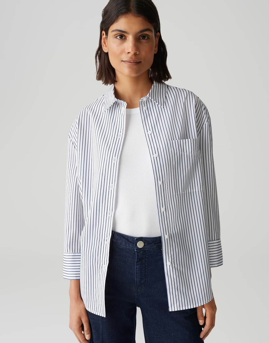 Frila Streifenbluse Oversize