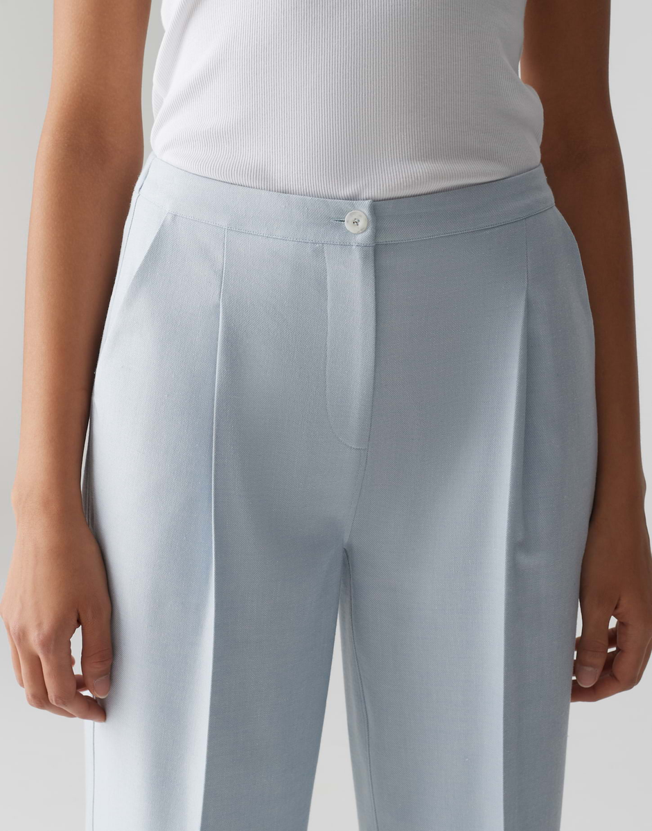 Maiga french Wide Leg Pants mit Leinen