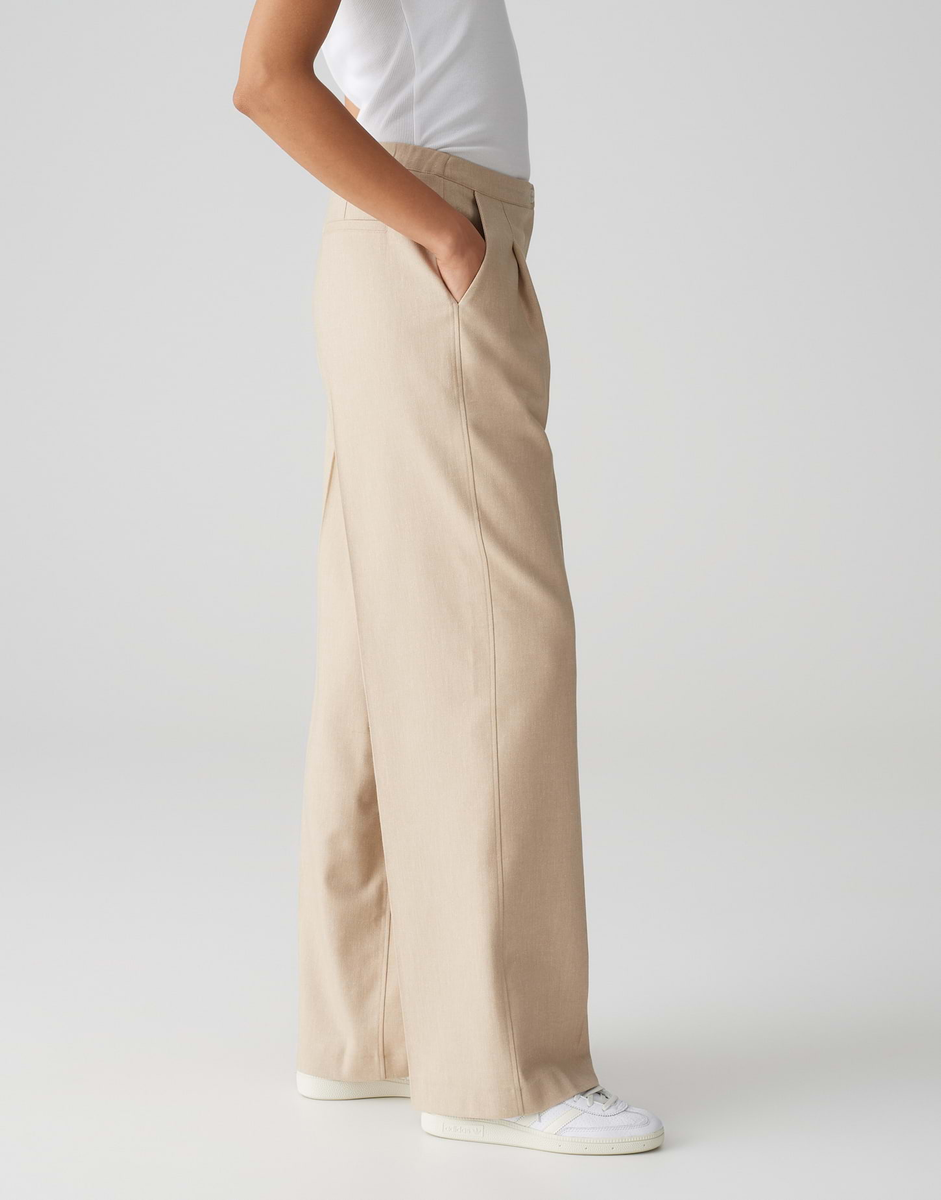 Maiga french Wide Leg Pants mit Leinen