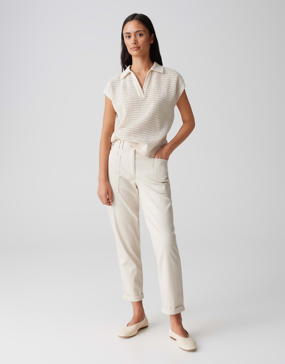 Somona Poloshirt in Crochet Optik