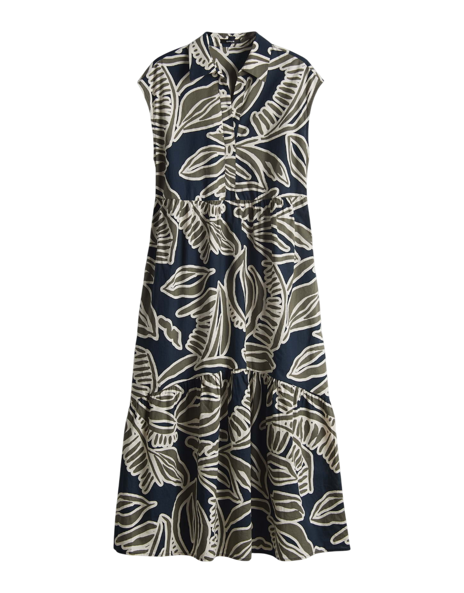 Werisa tropical Printkleid mit Volantstufen
