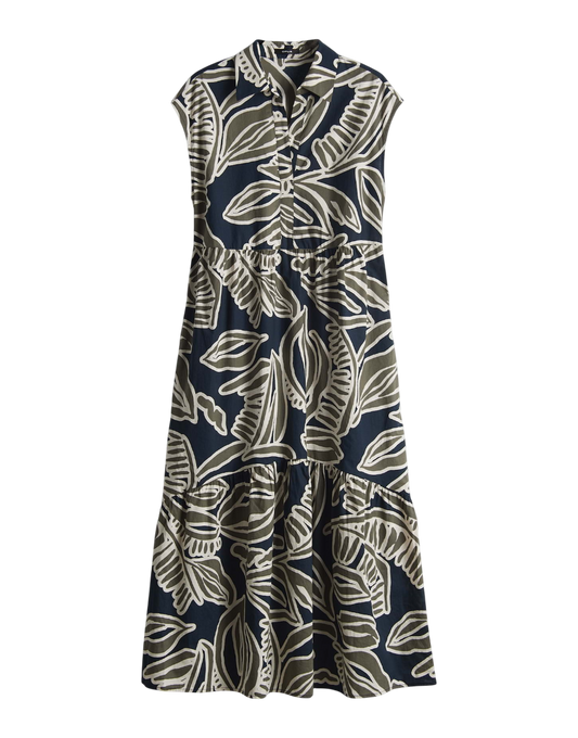 Werisa tropical Printkleid mit Volantstufen