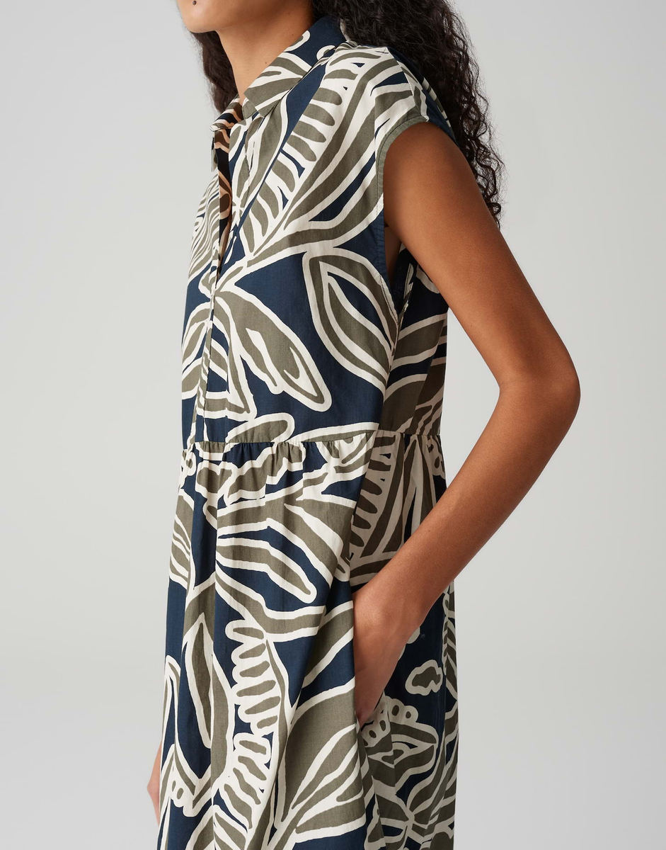 Werisa tropical Printkleid mit Volantstufen