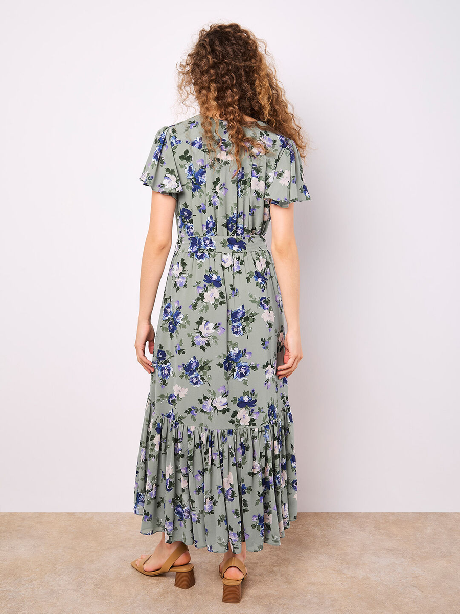 Rosen - Maxikleid |  Apricot Painterly