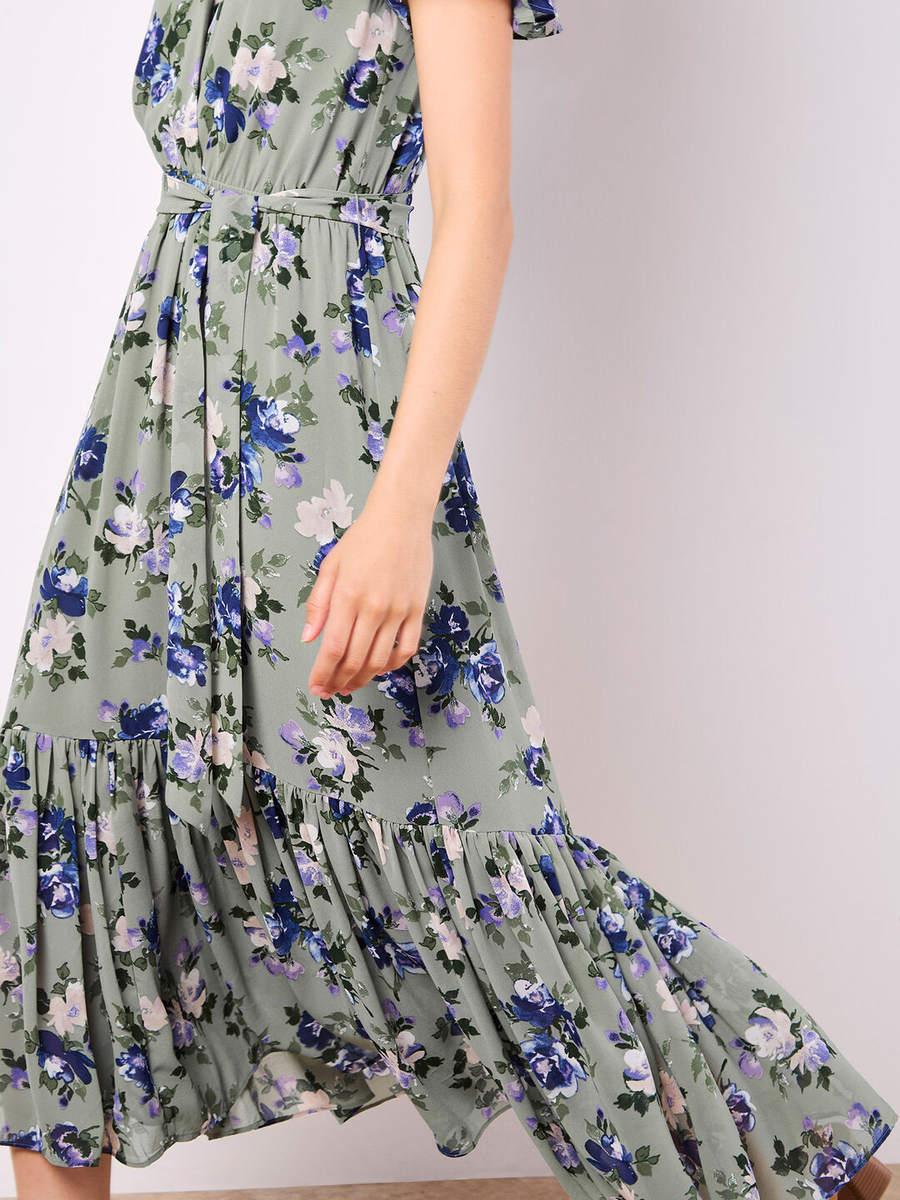 Rosen - Maxikleid |  Apricot Painterly