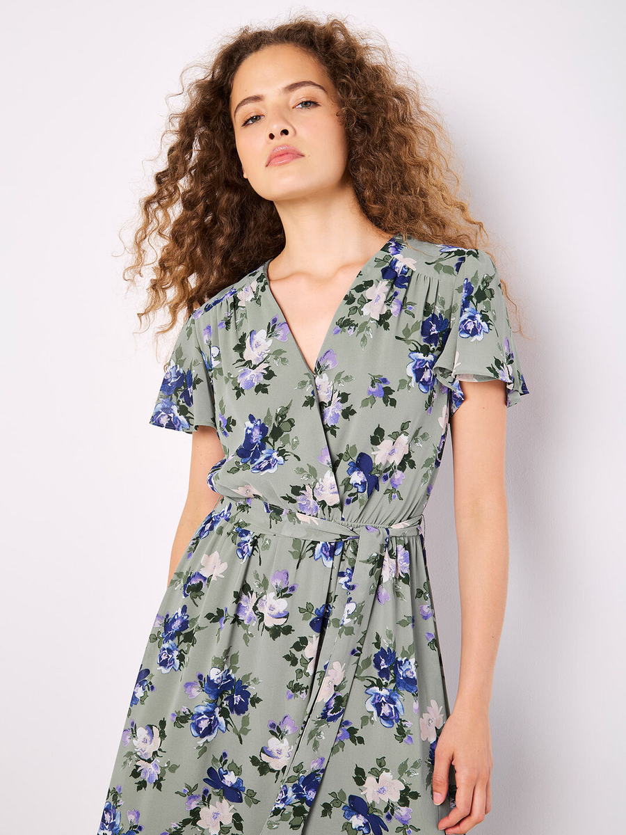 Rosen - Maxikleid |  Apricot Painterly