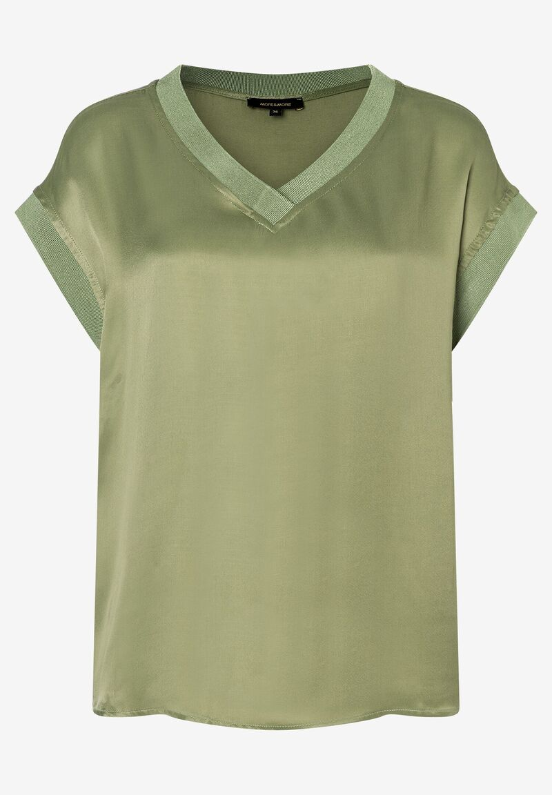 Satinbluse  ecru  Sommer-Kollektion