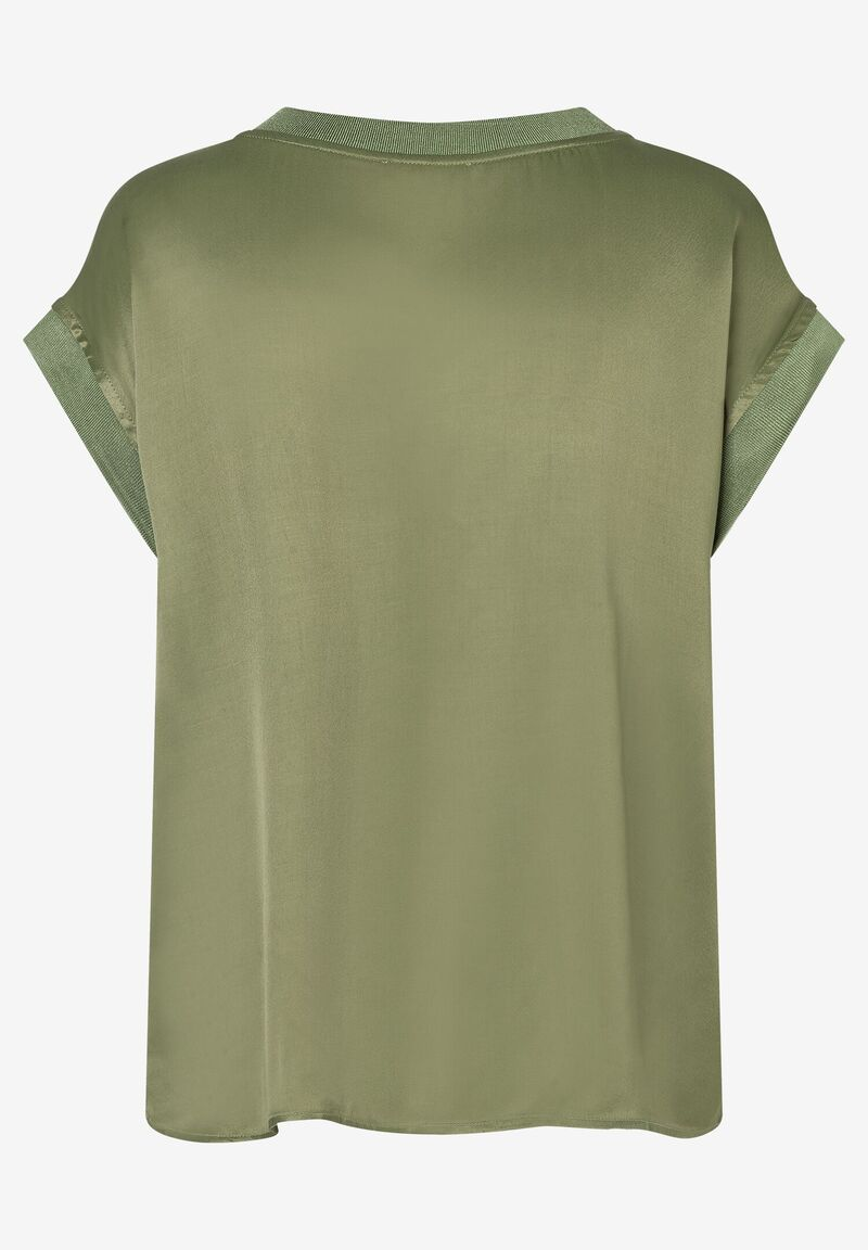 Satinbluse  ecru  Sommer-Kollektion