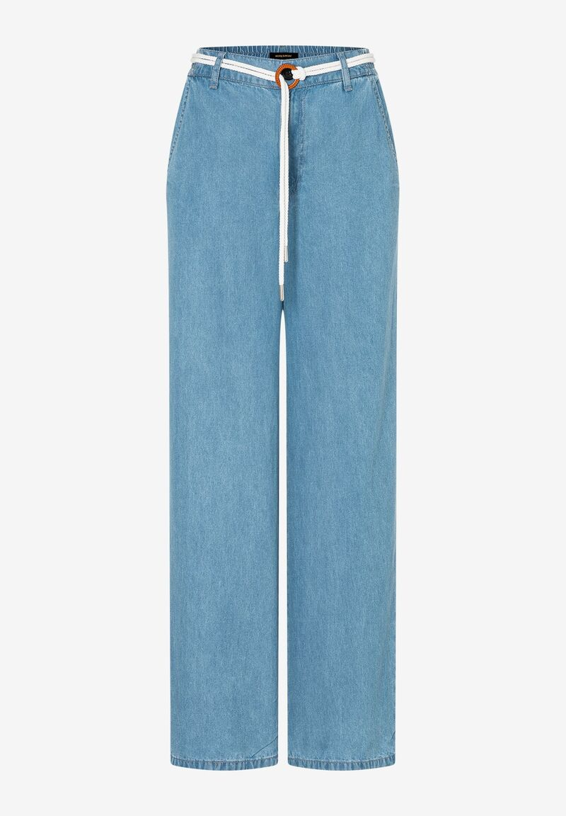 Fließende Denimhose