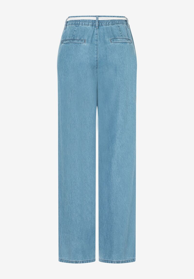 Fließende Denimhose