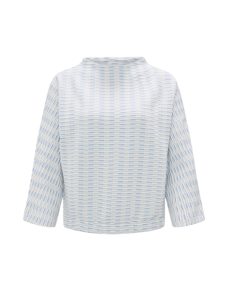 Gomani Sweater Batwing Fit mit zweifarbiger Struktur