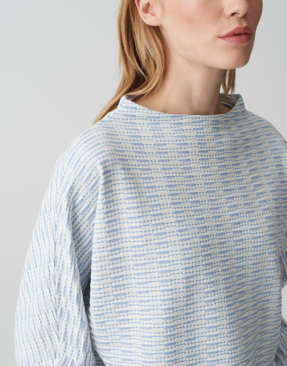 Gomani Sweater Batwing Fit mit zweifarbiger Struktur