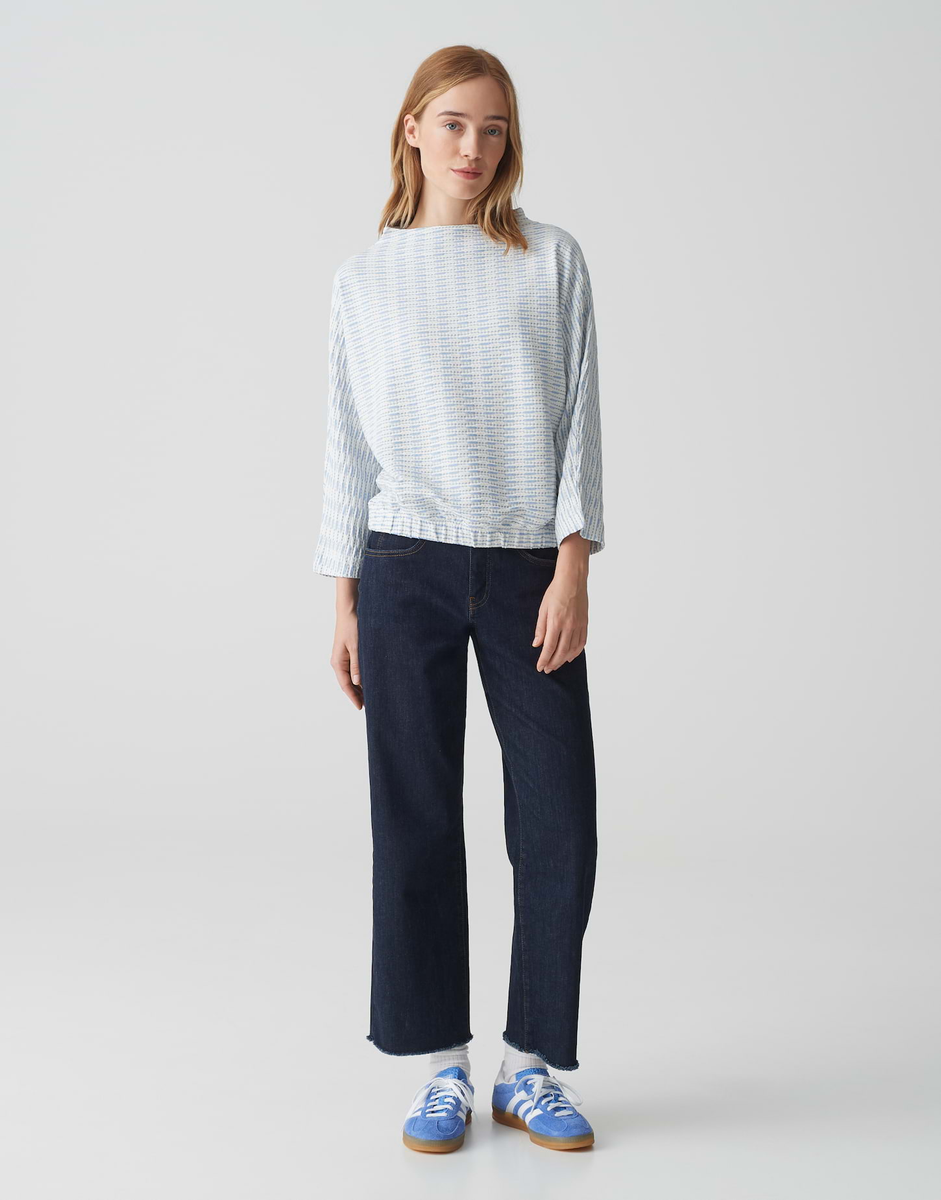 Gomani Sweater Batwing Fit mit zweifarbiger Struktur
