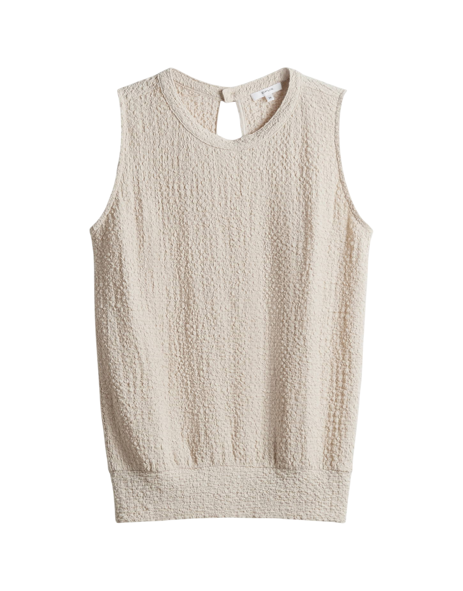 Ikini Jerseytop mit Smokstruktur
