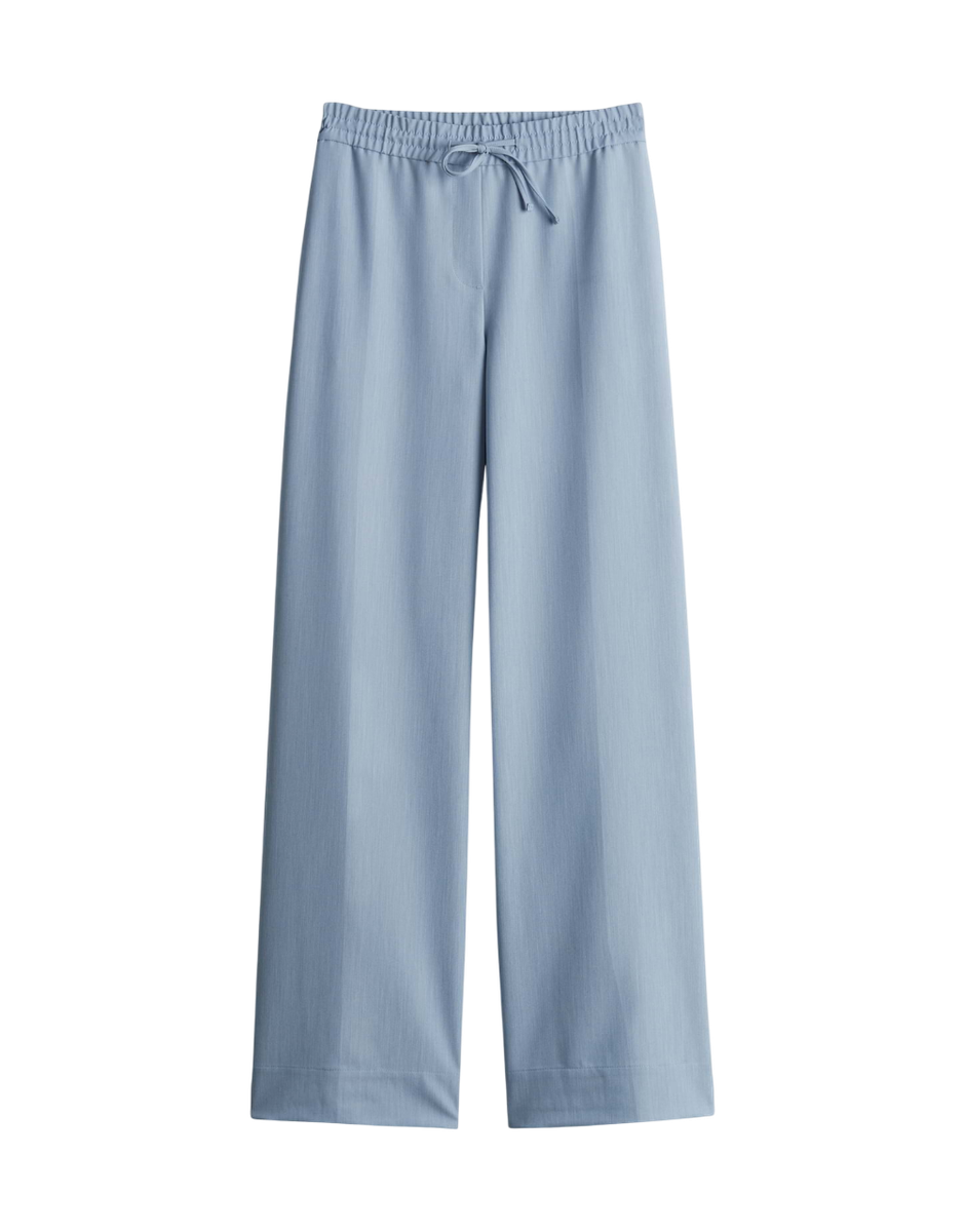 Melane urban Wide Leg Jogpants mit melierter Struktur