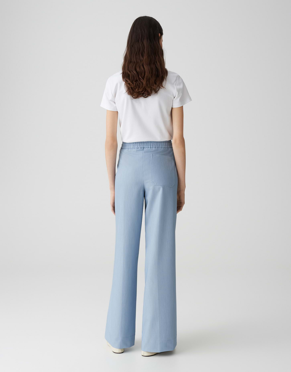 Melane urban Wide Leg Jogpants mit melierter Struktur