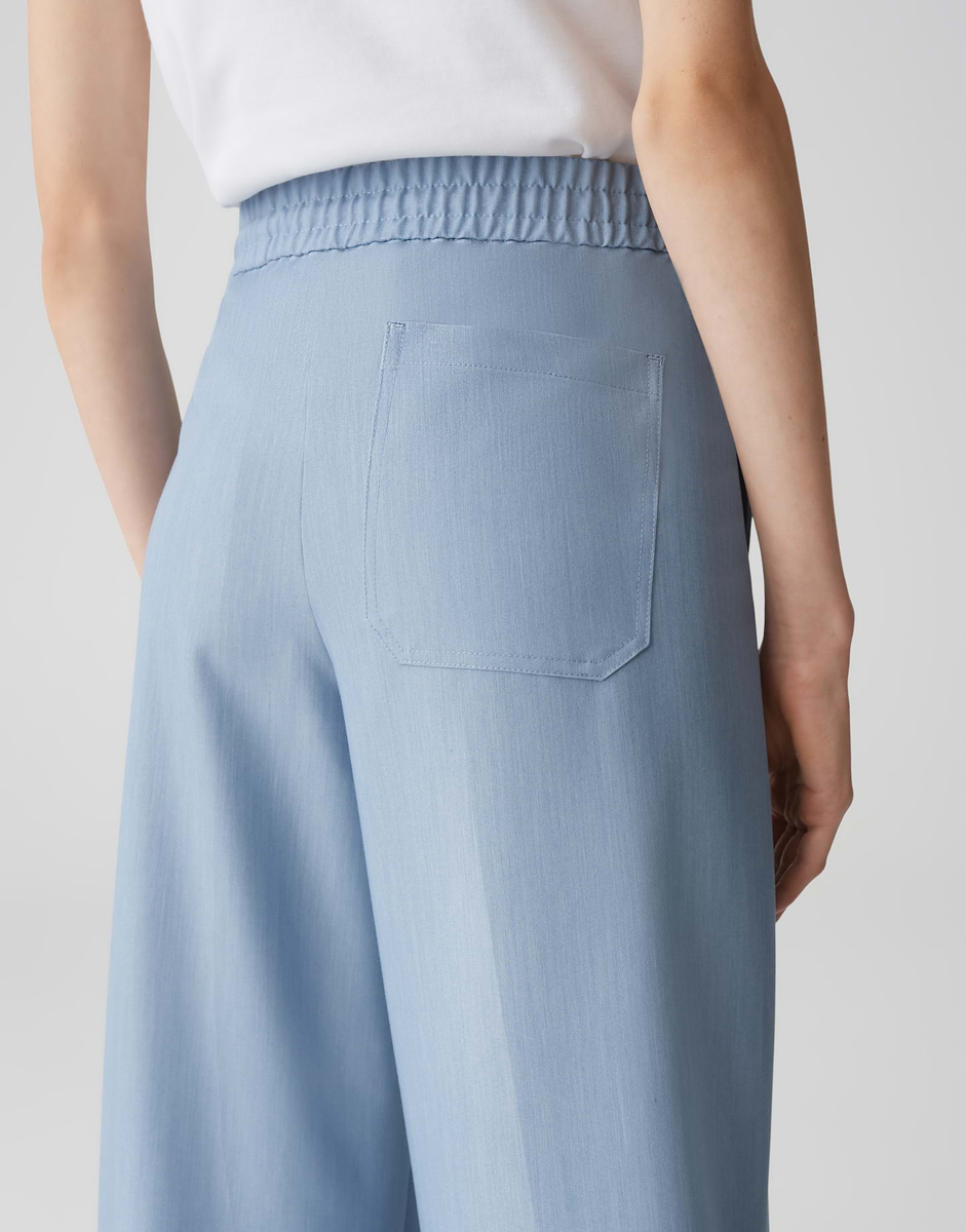 Melane urban Wide Leg Jogpants mit melierter Struktur