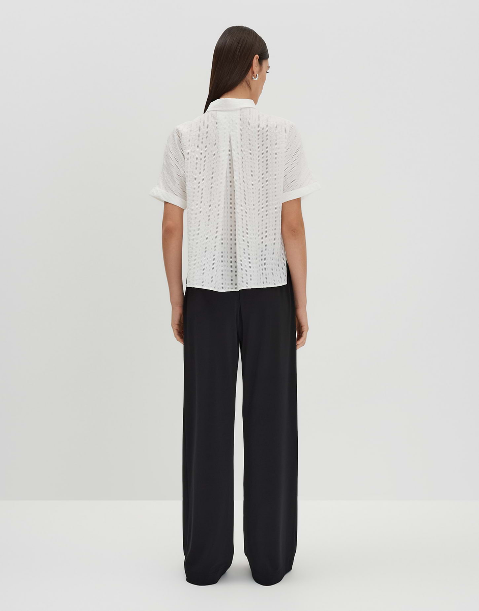 Zilina structure Hemdbluse mit feiner Lochstruktur