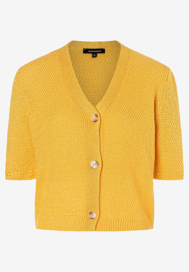 Kurzarm-Cardigan  sunset yellow  Sommer-Kollektion