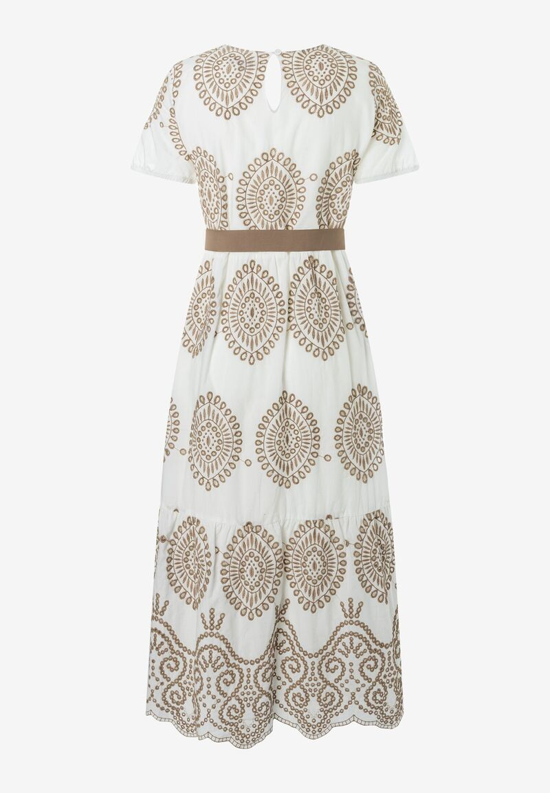 Spitzenkleid  weiß/beige  Sommer-Kollektion