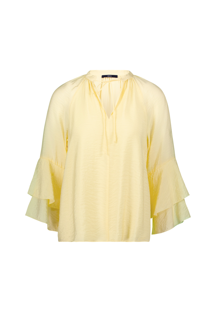 Bluse mit Volantärmeln