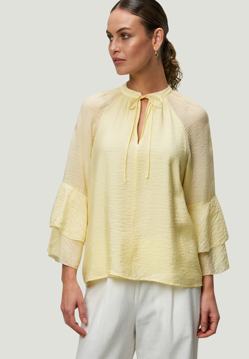 Bluse mit Volantärmeln