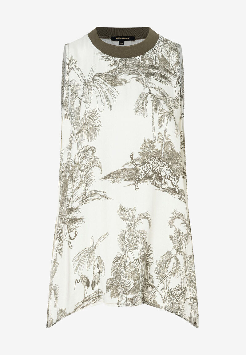 Blusentop  Dschungel-Print  Sommer-Kollektion