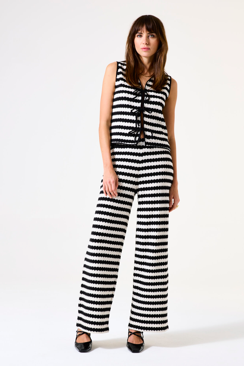 Wide-Fit Pants mit Streifenstruktur | Garcia