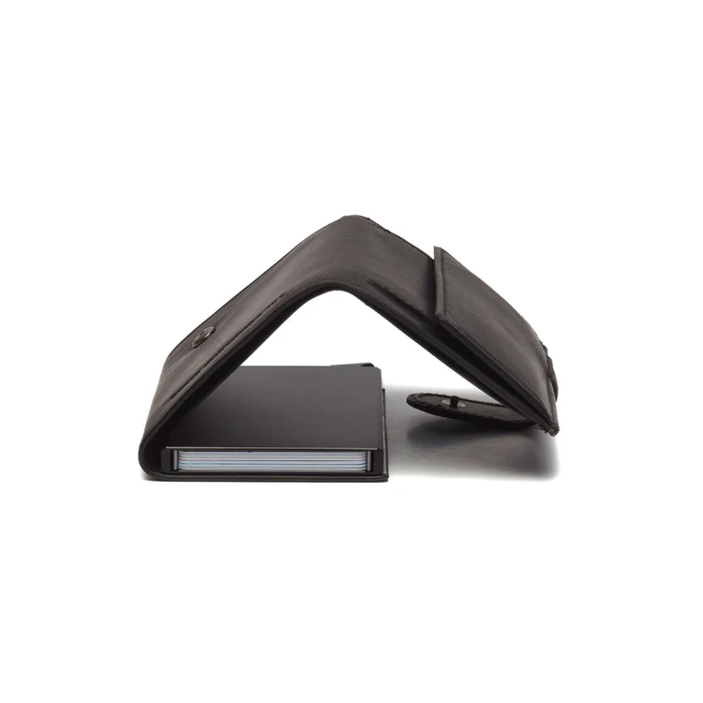 Kartenetui  "Frankfurt" Wax Pull Up, schwarz | Chesterfield