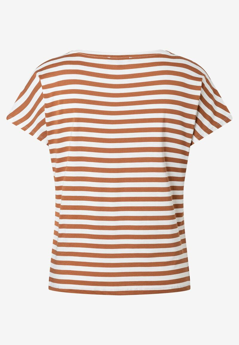 Streifenshirt  hellbraun/weiß  Sommer-Kollektion | More&More