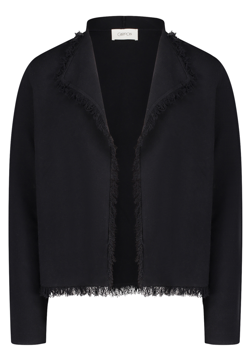Strick-Cardigan in Beige & in schwarz | Cartoon