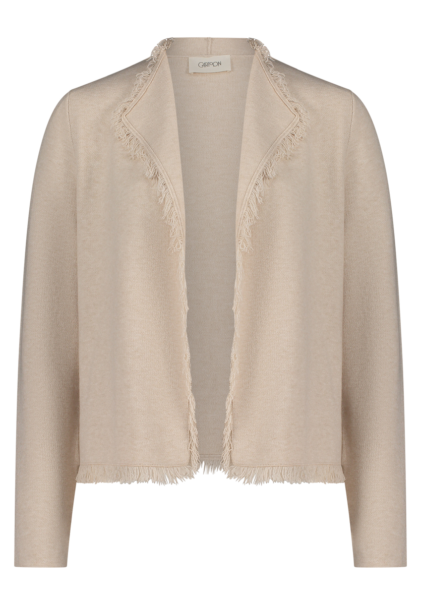 Strick-Cardigan in Beige & in schwarz | Cartoon