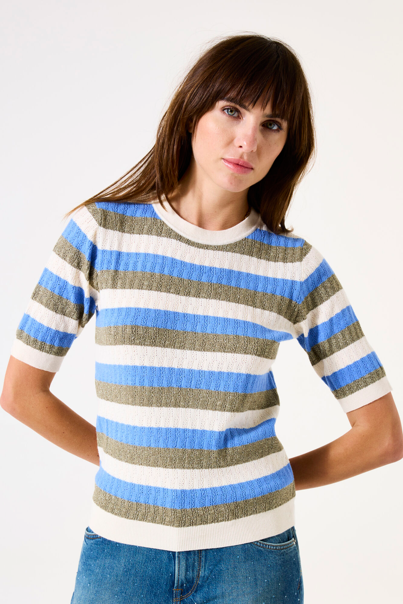 Gestreiftes Kurzarm-T-Shirt H50040 Garcia