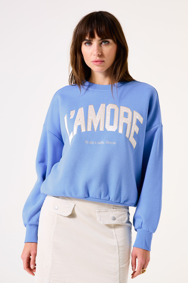Oversized Pullover mit Print | Garcia