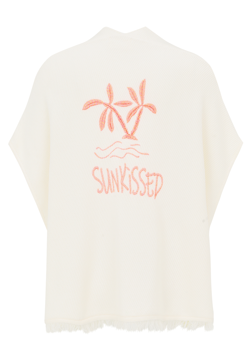 Strick-Poncho