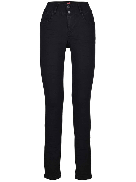 Schwarze Jeans "Tummyless stretch twill" | Buena Vista