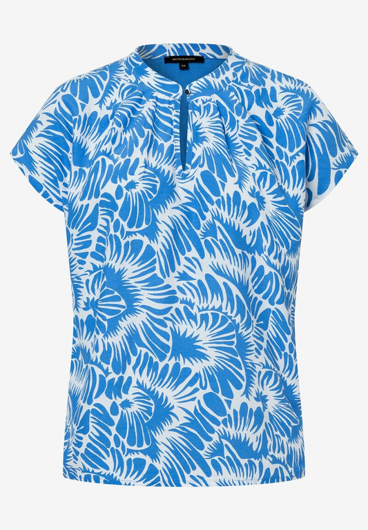 Blusenshirt  blau/weiß | More&More