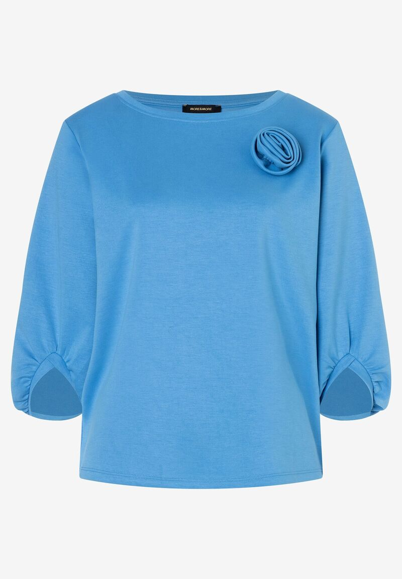 Sweatshirt mit Blüte  spring sky