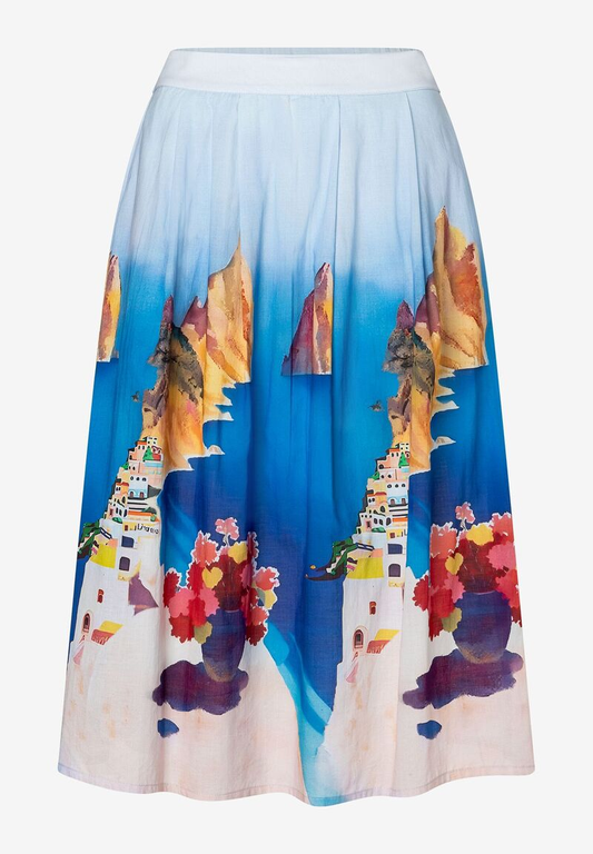 Rock mit Amalfi-Print