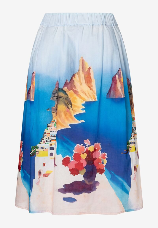 Rock mit Amalfi-Print