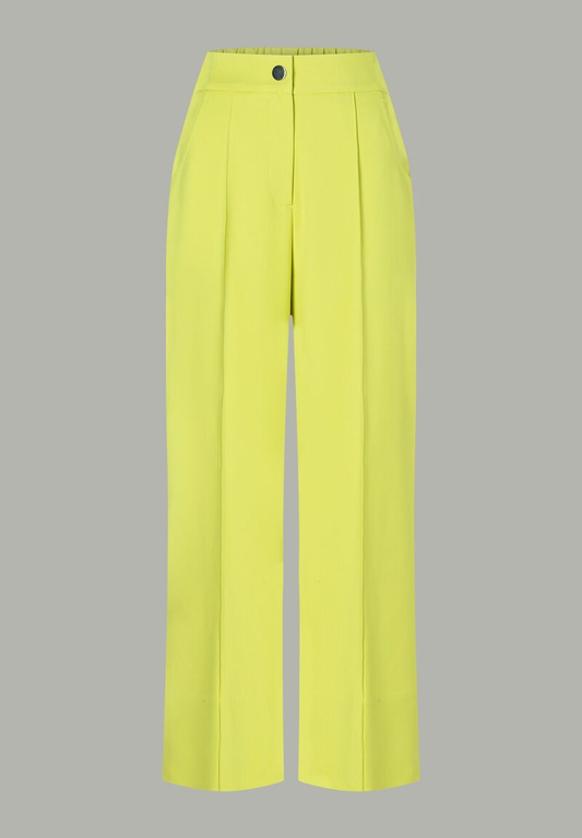 Weite Hose   lime gelb