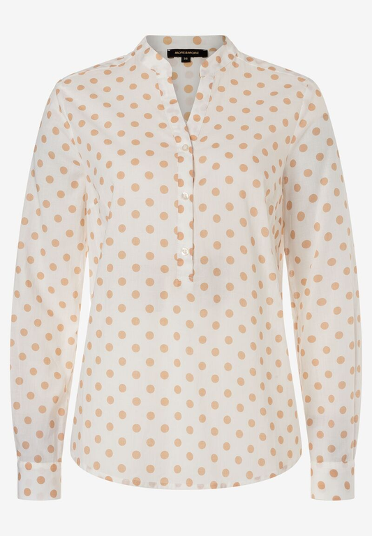 Tupfenbluse  beige/ecru