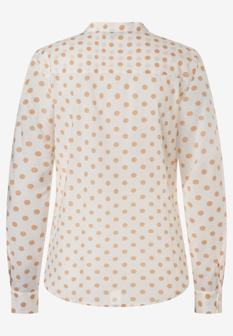 Tupfenbluse  beige/ecru